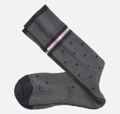 First In Comfort Stripe Dot Socks - 04429906