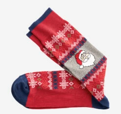 Pima Cotton Holiday-Themed Socks - 04430106