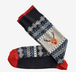 Pima Cotton Holiday-Themed Socks - 04430107