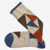 First In Comfort Geometric Colorblock Socks - 04430229