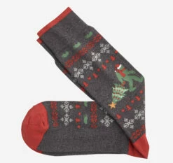 Pima Cotton Holiday-Themed Socks - 04430236