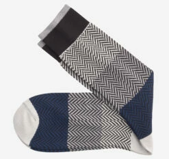 Chevron Colorblock Socks - 04430244