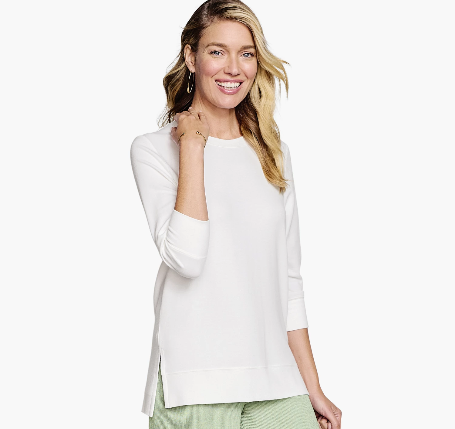 Side-Slit Pullover - 04501749-L 1 Side-Slit Pullover - 04501749-L