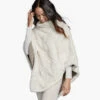 Reversible Faux-Fur Poncho - 04501798