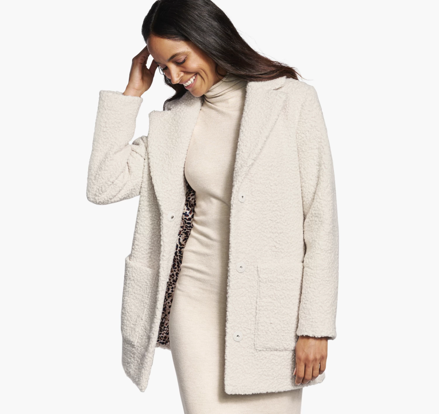 Faux-Fur Teddy Coat - 04501811-XL 1 Faux-Fur Teddy Coat - 04501811-XL