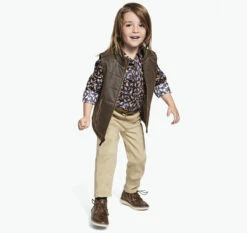 Boys Antiqued Cotton Vest - 04914003-L 5 Boys Antiqued Cotton Vest - 04914003-L -JOHNSTON MURPHY Shop 4914003 master 2