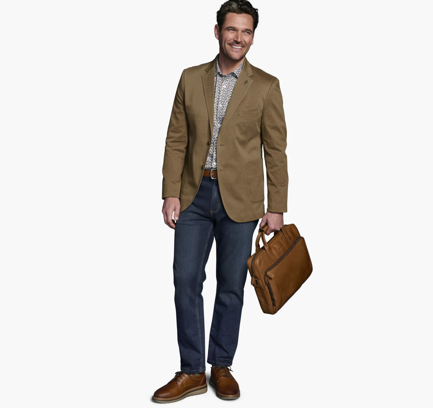 Washed Cotton Blazer - 04901819-S 2 Washed Cotton Blazer - 04901819-S - Image 2