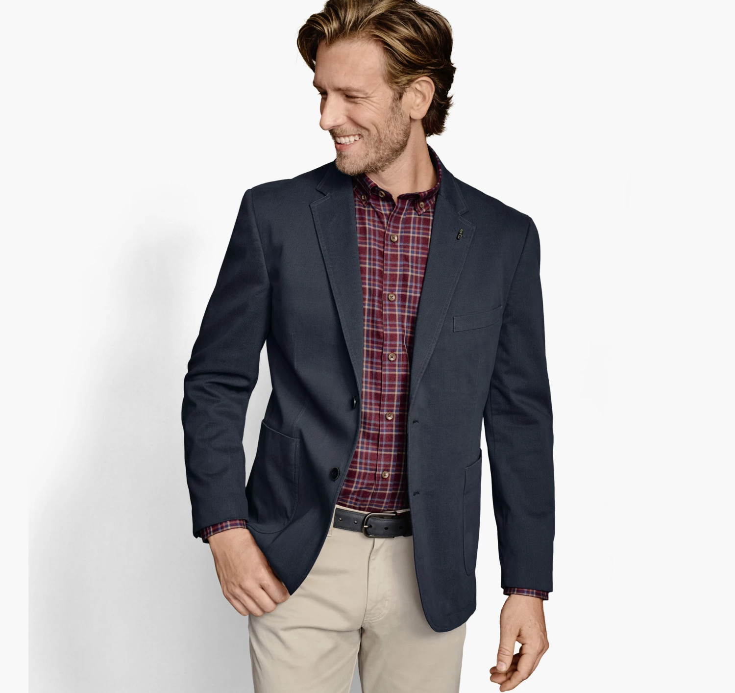 Washed Cotton Blazer - 04901820-S 1 Washed Cotton Blazer - 04901820-S