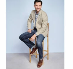 Washed Cotton Blazer - 04901833-M 5 Washed Cotton Blazer - 04901833-M -JOHNSTON MURPHY Shop 491833 master 3