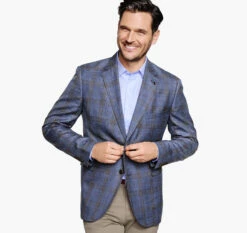 Windowpane Blazer - 04901834-3XL