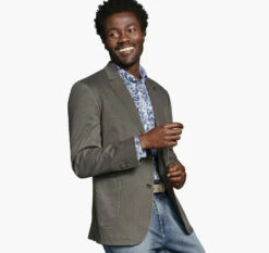 Washed Cotton Blazer - 04901846-XXL