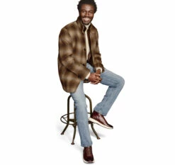 Plaid Wool-Blend Car Coat With Bib - 04903157-XXL 5 Plaid Wool-Blend Car Coat With Bib - 04903157-XXL -JOHNSTON MURPHY Shop 493157 master 3