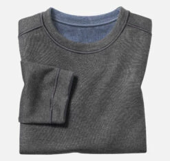 Boys Reversible Solid Crewneck - 07415528-L