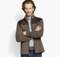 Quilted-Yoke Full-Zip - 07404889-L