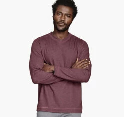 Reversible Long-Sleeve V-Neck - 07405509-XXL