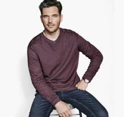 Reversible Long-Sleeve V-Neck - 07405511-XXL