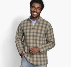 Printed Fleece Quarter-Zip - 07405556-S