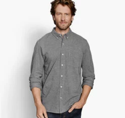 XC Flex® Birdseye Long-Sleeve Knit Shirt - 07405563-S -JOHNSTON MURPHY Shop 745563 master 2