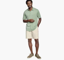 Vintage Birdseye Button-Front Shirt - 07405679-XXL -JOHNSTON MURPHY Shop 745679 master 3