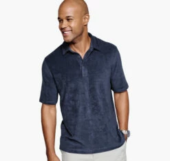 Pima Cotton-Blend Terry Polo - 07405804-XXL 8 Pima Cotton-Blend Terry Polo - 07405804-XXL -JOHNSTON MURPHY Shop 745804 master 3