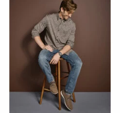 XC Flex® Stretch Textured Long-Sleeve Shirt - 07405814-3XL 5 XC Flex® Stretch Textured Long-Sleeve Shirt - 07405814-3XL -JOHNSTON MURPHY Shop 745814 master 2