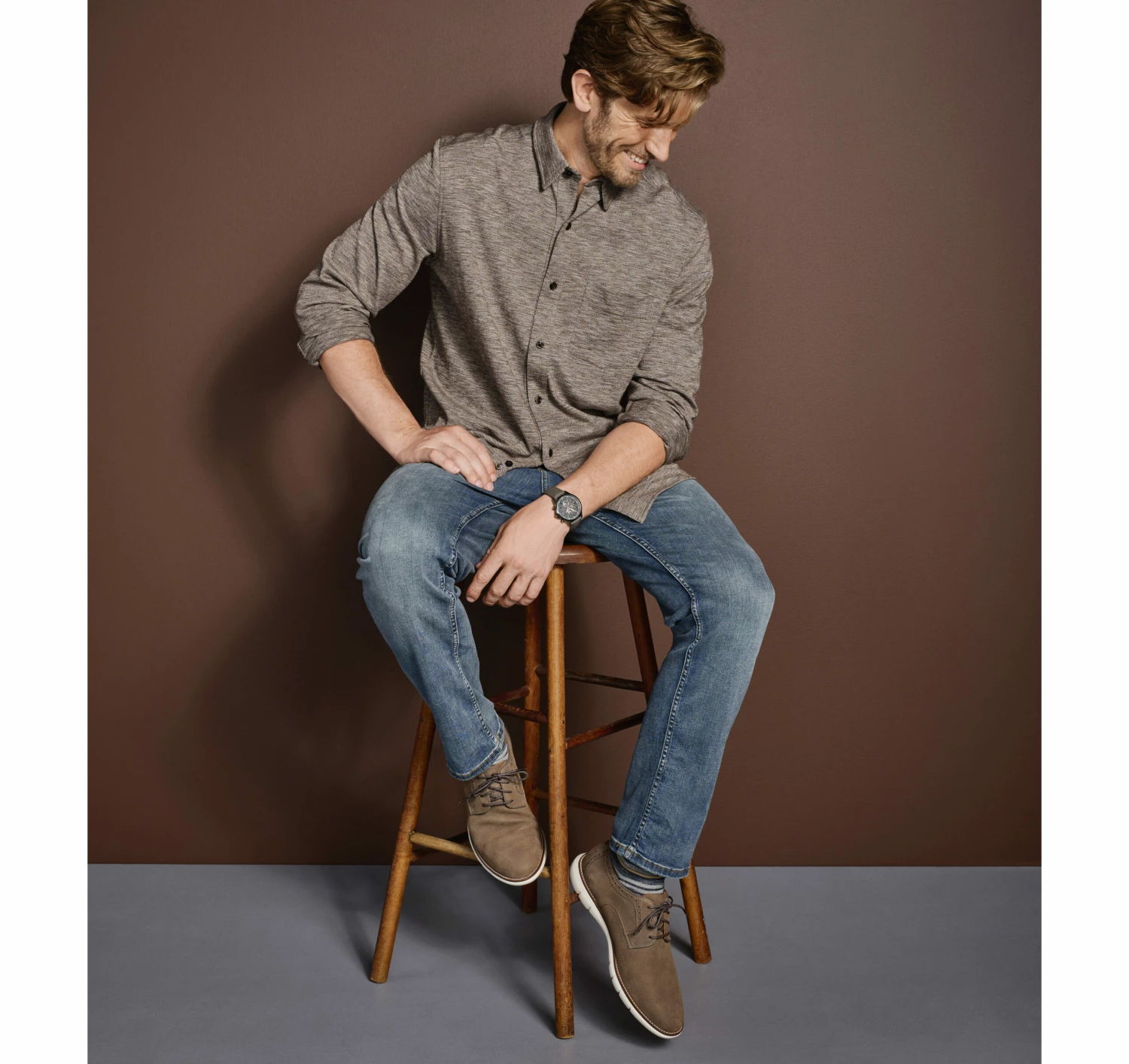 XC Flex® Stretch Textured Long-Sleeve Shirt - 07405814-3XL 3 XC Flex® Stretch Textured Long-Sleeve Shirt - 07405814-3XL - Image 3