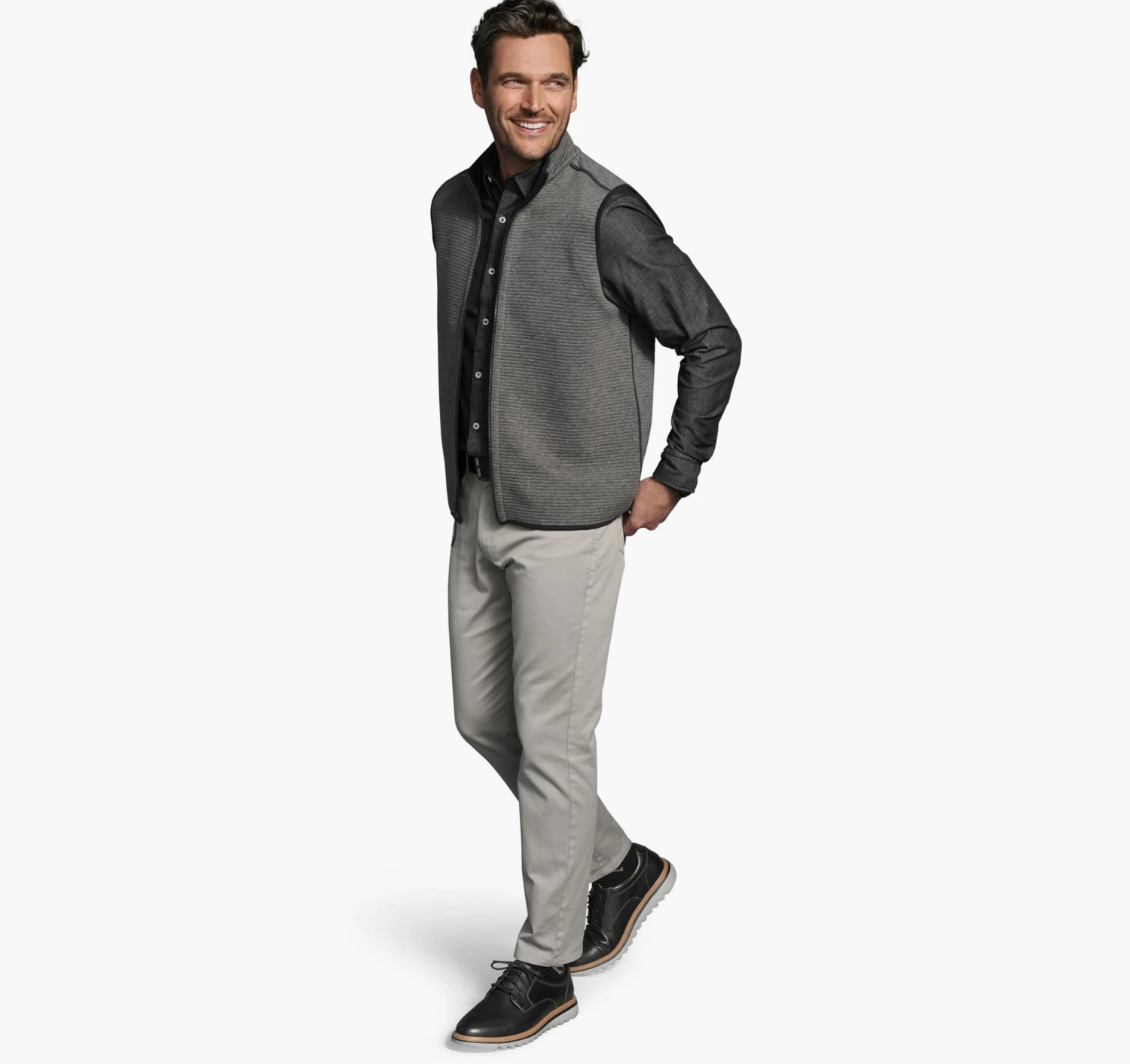 Reversible Channel Quilted Vest - 07405917-M 3 Reversible Channel Quilted Vest - 07405917-M - Image 3