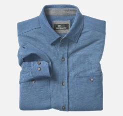 XC Flex® Stretch Indigo Long-Sleeve Shirt - 07405937-3XL