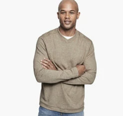 Reversible Long-Sleeve V-Neck - 07406529-3XL