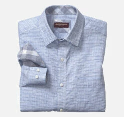 Washed Linen-Blend Shirt - 07408626-XXL