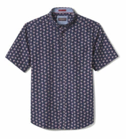 Printed Cotton Short-Sleeve Shirt - 07409275-M-S -JOHNSTON MURPHY Shop 749275 master 2