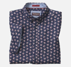 Printed Cotton Short-Sleeve Shirt - 07409275-M-S -JOHNSTON MURPHY Shop 749275 master 3