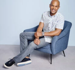 Printed Cotton Short-Sleeve Shirt - 07409276-M-S -JOHNSTON MURPHY Shop 749276 master 4