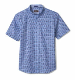 Printed Cotton Short-Sleeve Shirt - 07409279-M-S -JOHNSTON MURPHY Shop 749279 master 2