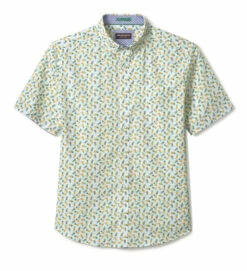 Printed Cotton Short-Sleeve Shirt - 07409280-M-S -JOHNSTON MURPHY Shop 749280 master 2