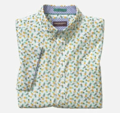 Printed Cotton Short-Sleeve Shirt - 07409280-M-S -JOHNSTON MURPHY Shop 749280 master 3