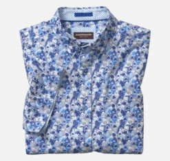 Printed Cotton Short-Sleeve Shirt - 07409282-L-S -JOHNSTON MURPHY Shop 749282 master 3