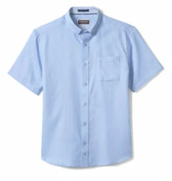 Textured Cotton Short-Sleeve Shirt - 07409292-L-R -JOHNSTON MURPHY Shop 749292 master 2