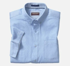 Textured Cotton Short-Sleeve Shirt - 07409292-L-R -JOHNSTON MURPHY Shop 749292 master 3