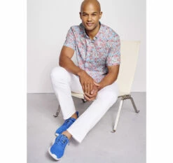 Textured Cotton Short-Sleeve Shirt - 07409293-XXL -JOHNSTON MURPHY Shop 749293 master 4