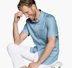 Textured Cotton Short-Sleeve Shirt - 07409296-3XL-R