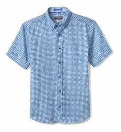 Textured Cotton Short-Sleeve Shirt - 07409296-3XL-R -JOHNSTON MURPHY Shop 749296 master 2