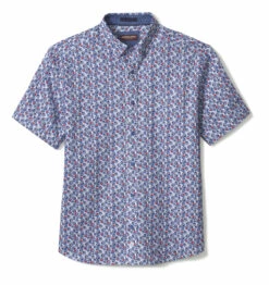 Textured Cotton Short-Sleeve Shirt - 07409297-XL-R -JOHNSTON MURPHY Shop 749297 master 2