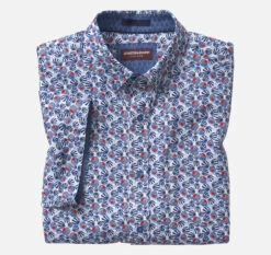 Textured Cotton Short-Sleeve Shirt - 07409297-XL-R -JOHNSTON MURPHY Shop 749297 master 3