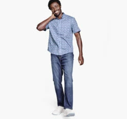 Textured Cotton Short-Sleeve Shirt - 07409297-XL-R -JOHNSTON MURPHY Shop 749297 master 4