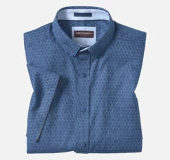 Textured Cotton Short-Sleeve Shirt - 07409381-L-R -JOHNSTON MURPHY Shop 749381 master 2