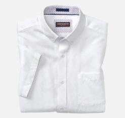 Textured Cotton Short-Sleeve Shirt - 07409382-L-R -JOHNSTON MURPHY Shop 749382 master 2