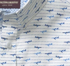 Printed Cotton Short-Sleeve Shirt - 07409383-XXL