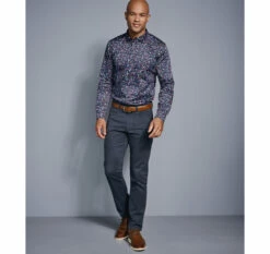 Printed Cotton Shirt - 07409401-XXL 6 Printed Cotton Shirt - 07409401-XXL -JOHNSTON MURPHY Shop 749401 master 2