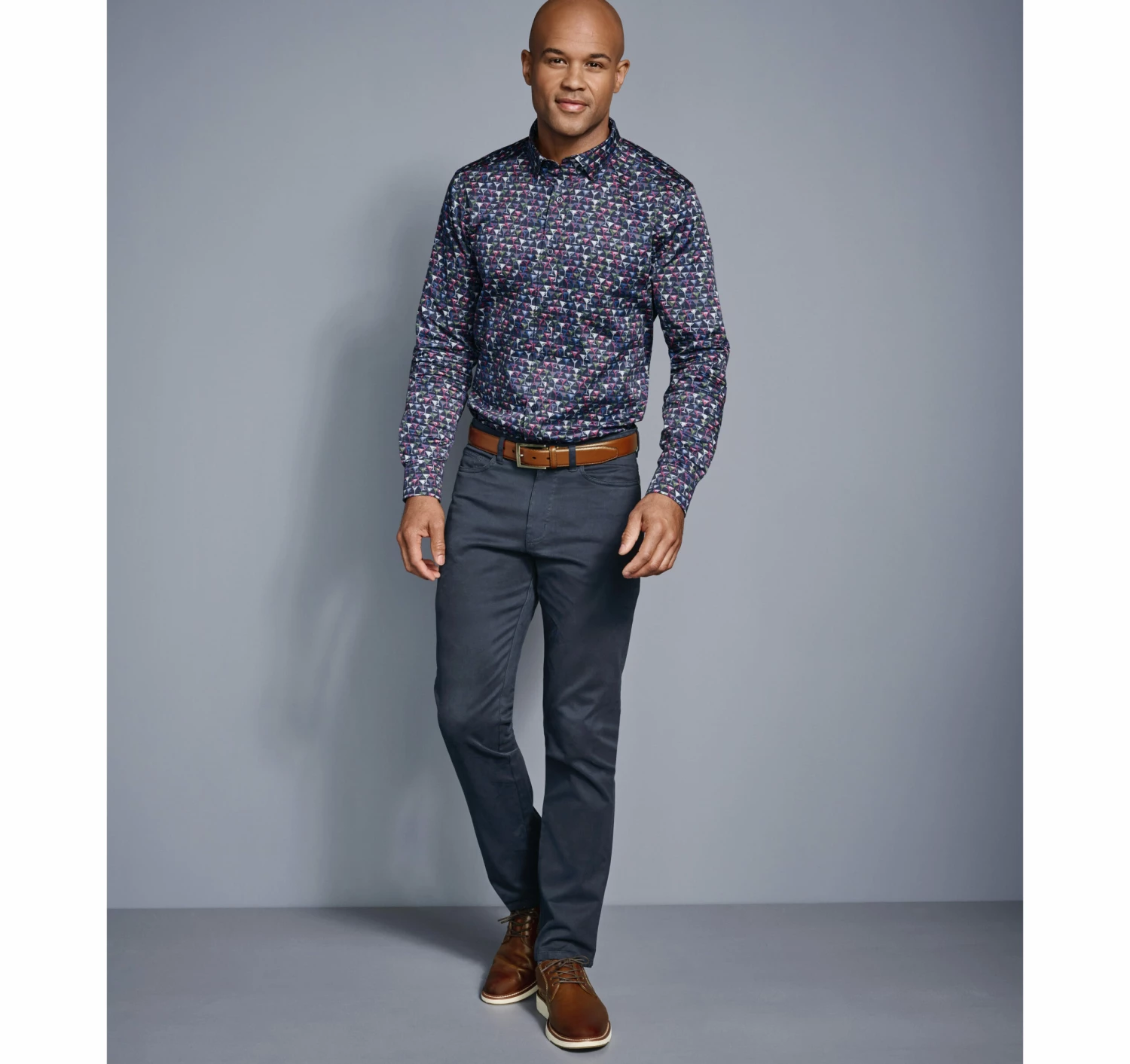 Printed Cotton Shirt - 07409401-XXL 3 Printed Cotton Shirt - 07409401-XXL - Image 3